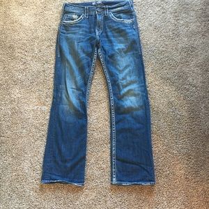 Men’s silver jeans